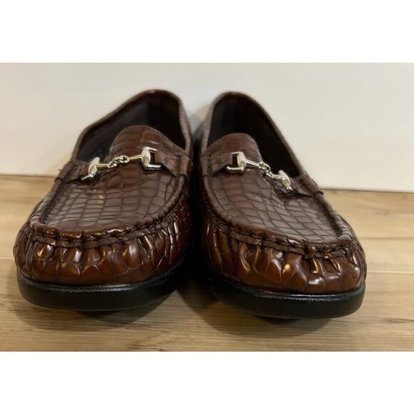 SAS women's shoes tripad comfort foot bed BROWN loafers 9.5 WW - MADE IN USA - Picture 6 of 7